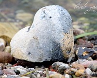 Herz am Strand...